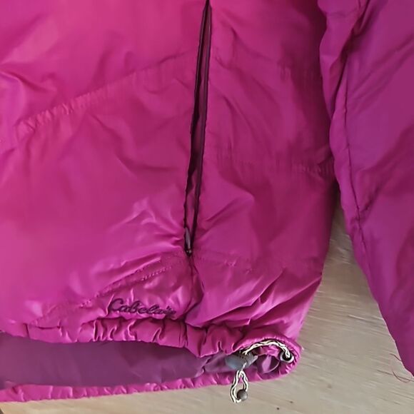 Cabelas Goose Down Jacket Womens  Regular Large  Puffer Full Zip 650 - Picture 5 of 7